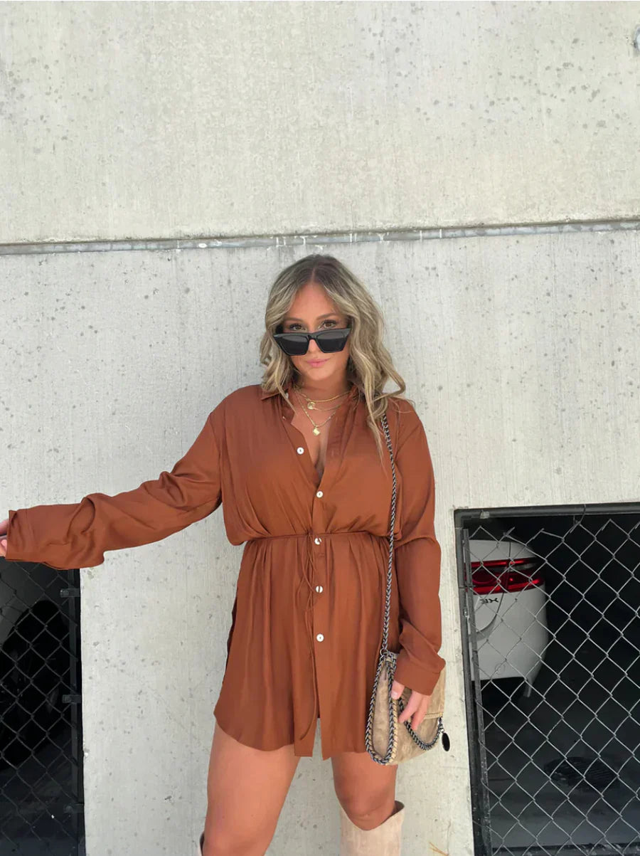 Evie™ Satijnen Luxe Allure Jumpsuit Jurk